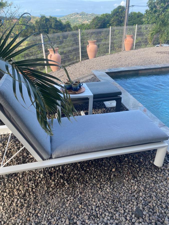 Les Appart Villa Sunbay Caraibes Avec Piscine Privative Vue Mer Et Montagne Le François Exteriör bild